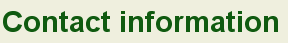 CONTACT INFORMATION