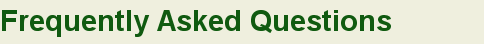 FREQUENTLY ASKED GAME QUESTIONS