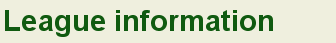 LEAGUE INFORMATION